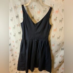 Taylor V Neck Fit and Flare Black Dress Size 2